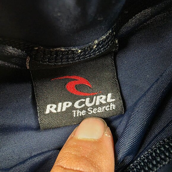Rip Curl Planet Rashguard Mens Medium Blue Classic Short Sleeve Shirt Swimming - Picture 4 of 9